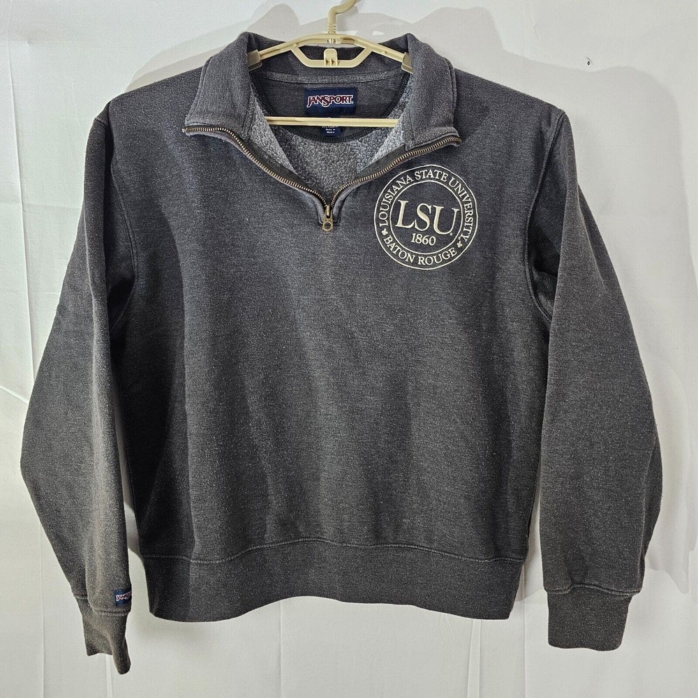 JanSport Vintage Louisiana State University LSU Sweatshirt Pullover Medium Zip
